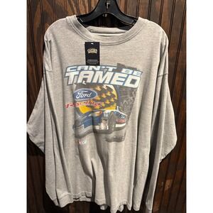 Ford Racing NASCAR Sweatshirt Men XL Heather Gray Cant Be Tamed Graphic Crewneck